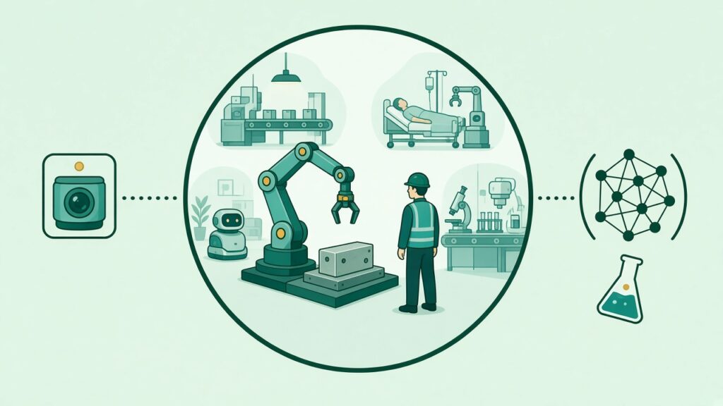 Intelligent manufacturing and industrial robots research schematic