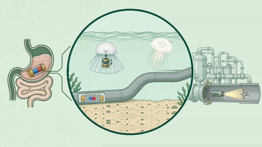 Miniature and soft robots research schematic